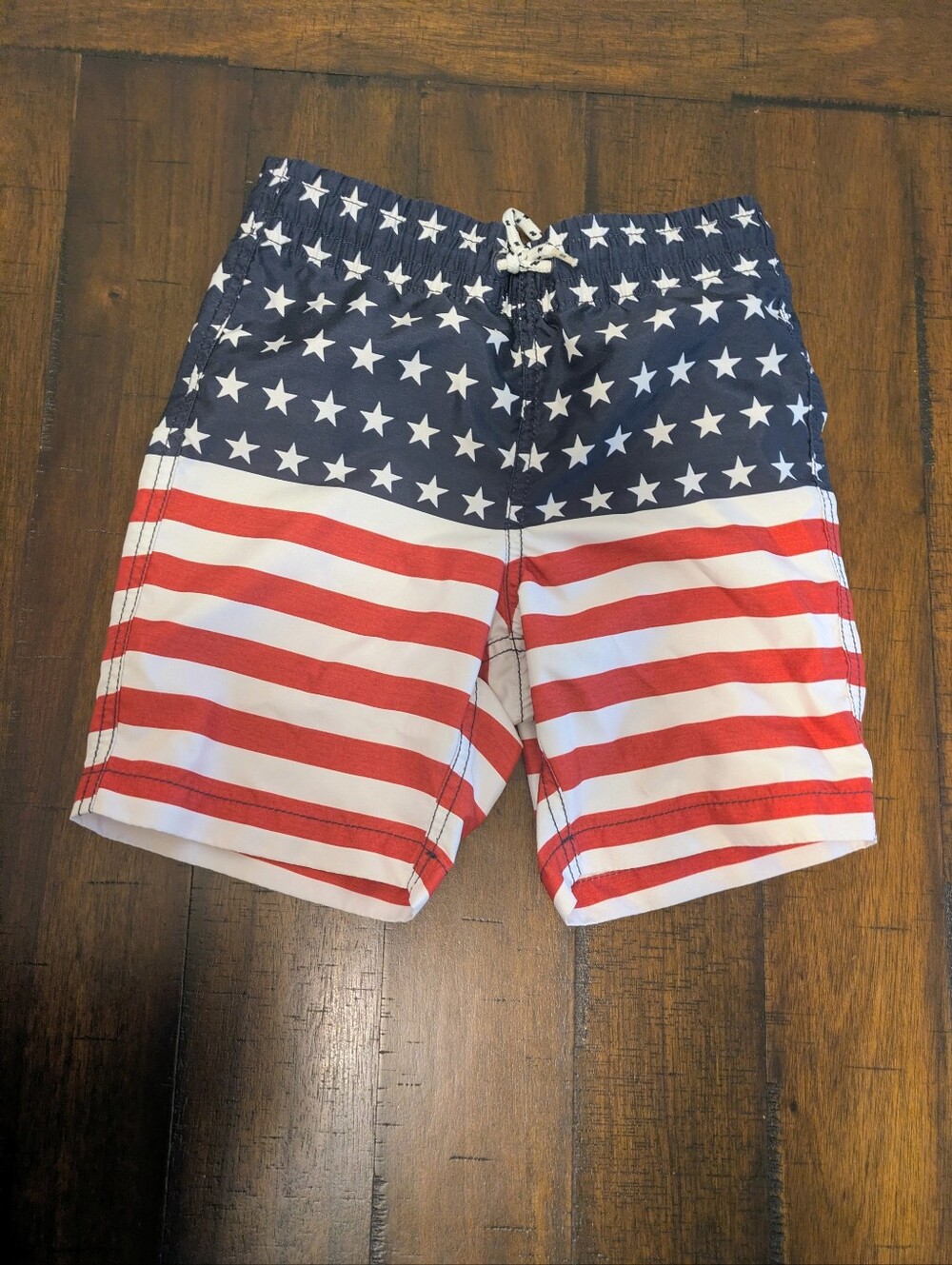 Old Navy Navy and White Star Print Swim Shorts